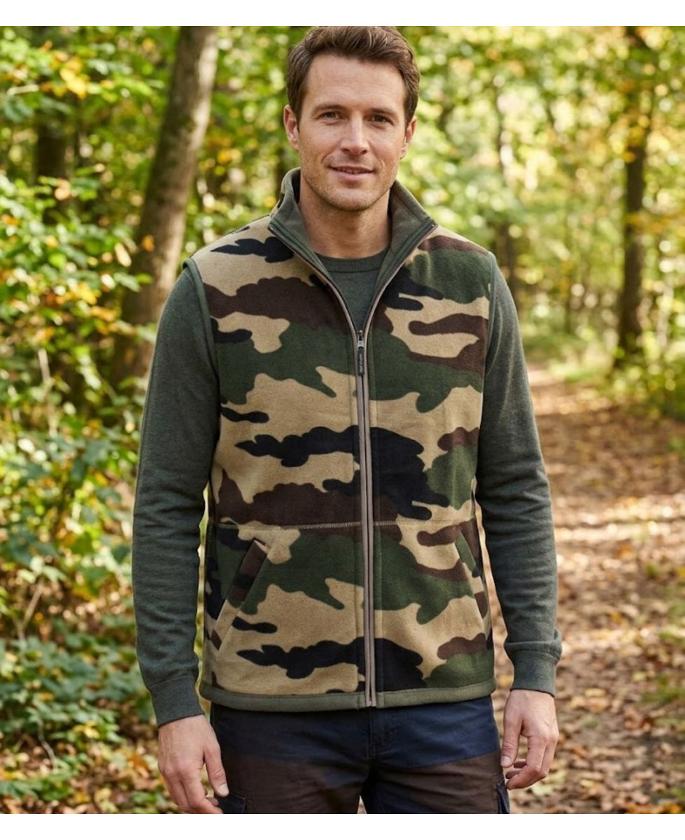 CHALLENGER SH1025 — Gilet polaire réversible isolant homme