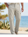 Pantalon sportswear beige multipoches homme SEDETEX KH281