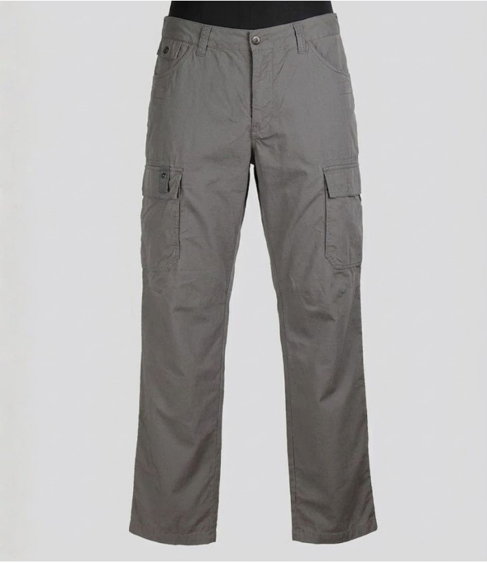 AXXANO AE1153M — Pantalon homme coton marron multipoches