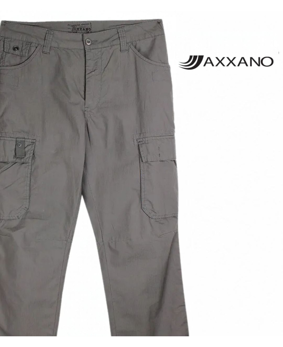 AXXANO AE1153M — Pantalon homme coton marron multipoches