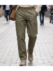 Pantalon multipoches homme coton canvas marron CHALLENGER VENDEE