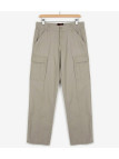 WINCHESTER VERMONT1 — Pantalon lin beige multipoches