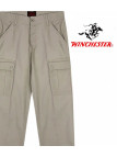 WINCHESTER VERMONT1 — Pantalon lin beige multipoches