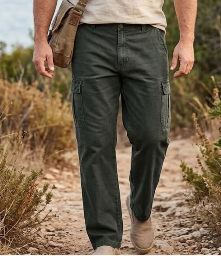 Pantalon cargo multipoches homme vert olive WINCHESTER VERNOR1