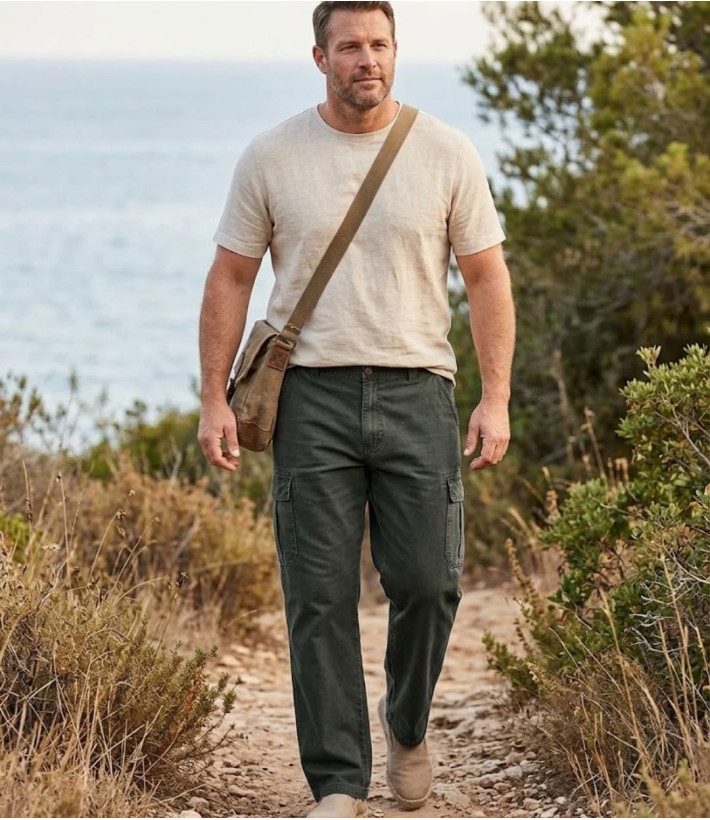 WINCHESTER VERNOR1 — Pantalon cargo homme robuste vert