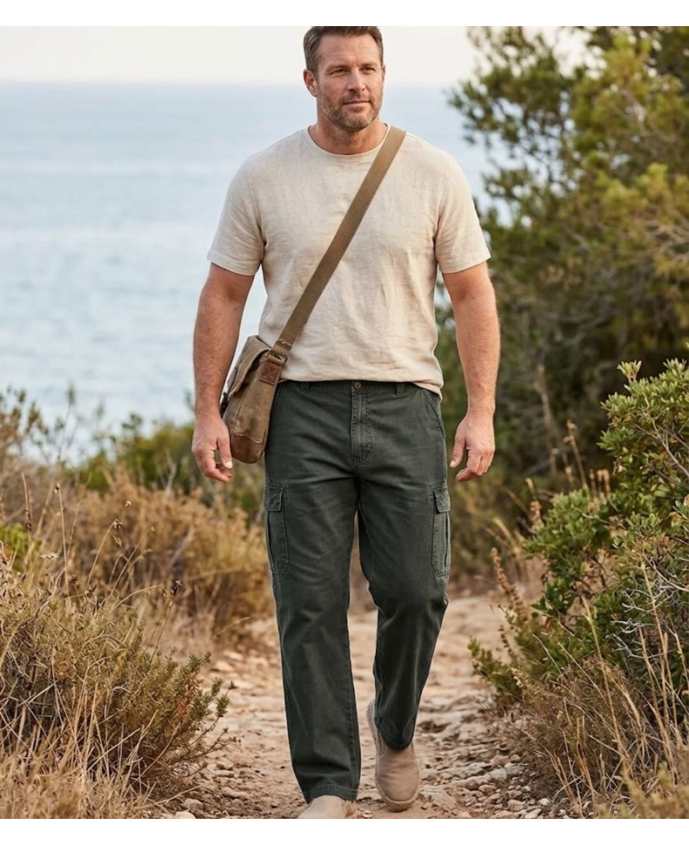 WINCHESTER VERNOR1 — Pantalon cargo homme robuste vert