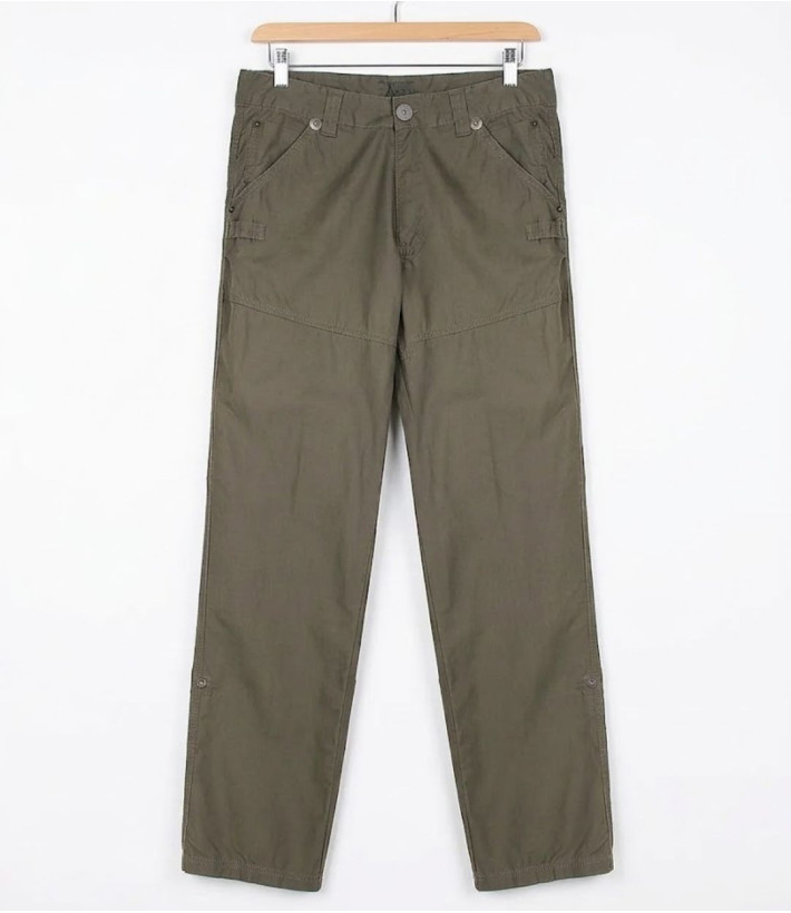 AXXANO AE1150K — Pantalon droit kaki en coton confortable