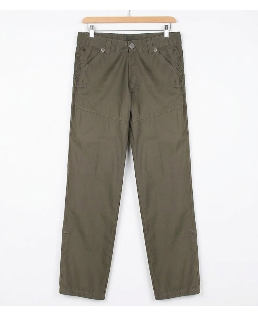AXXANO AE1150K — Pantalon droit kaki en coton confortable