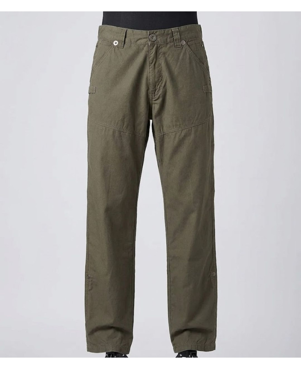 AXXANO AE1150K — Pantalon droit kaki en coton confortable