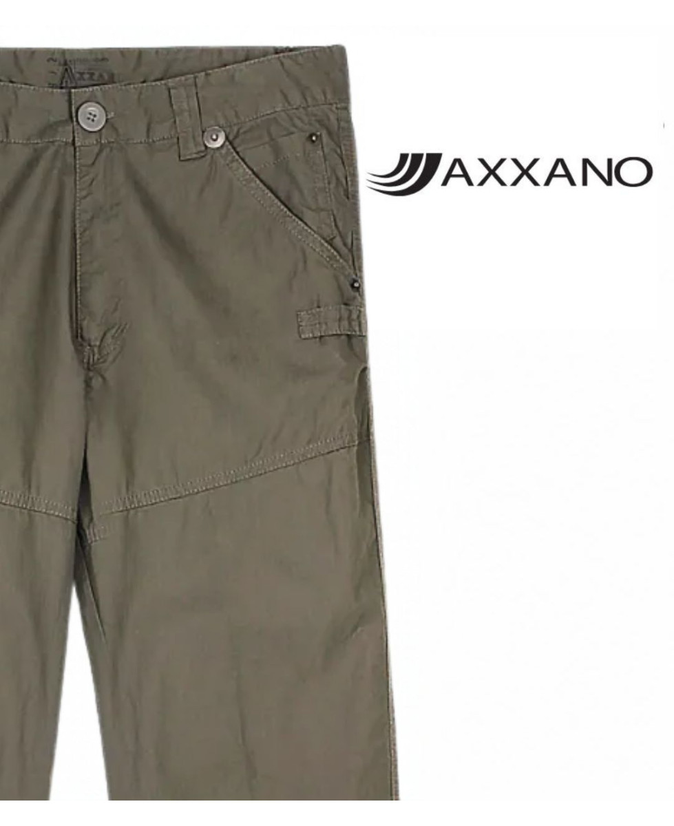 AXXANO AE1150K — Pantalon droit kaki en coton confortable