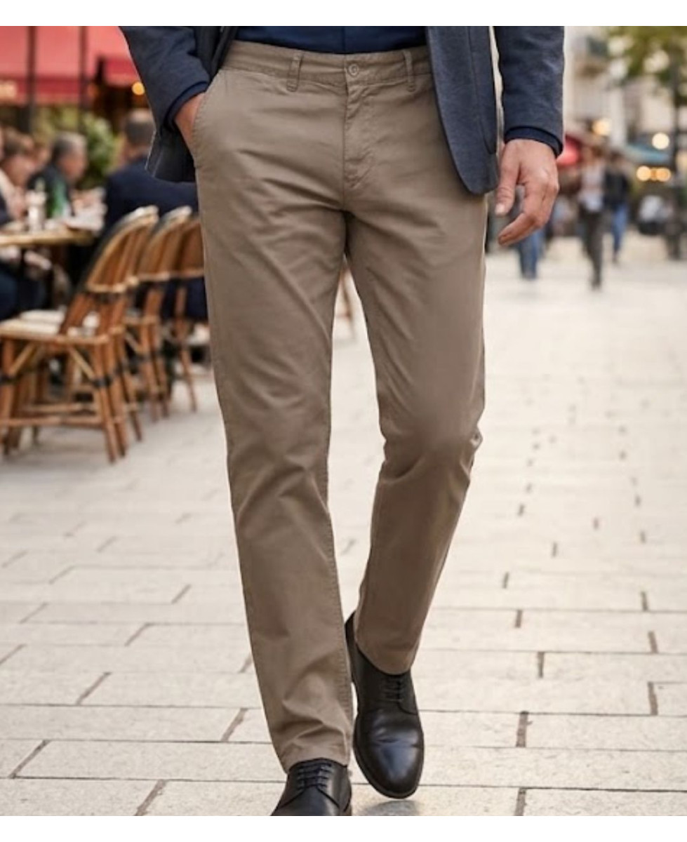Pantalon chino stretch mastic coupe confort homme CHALLENGER PANT4010