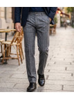 Pantalon droit habillé à carreaux gris homme WINCHESTER WARD2G