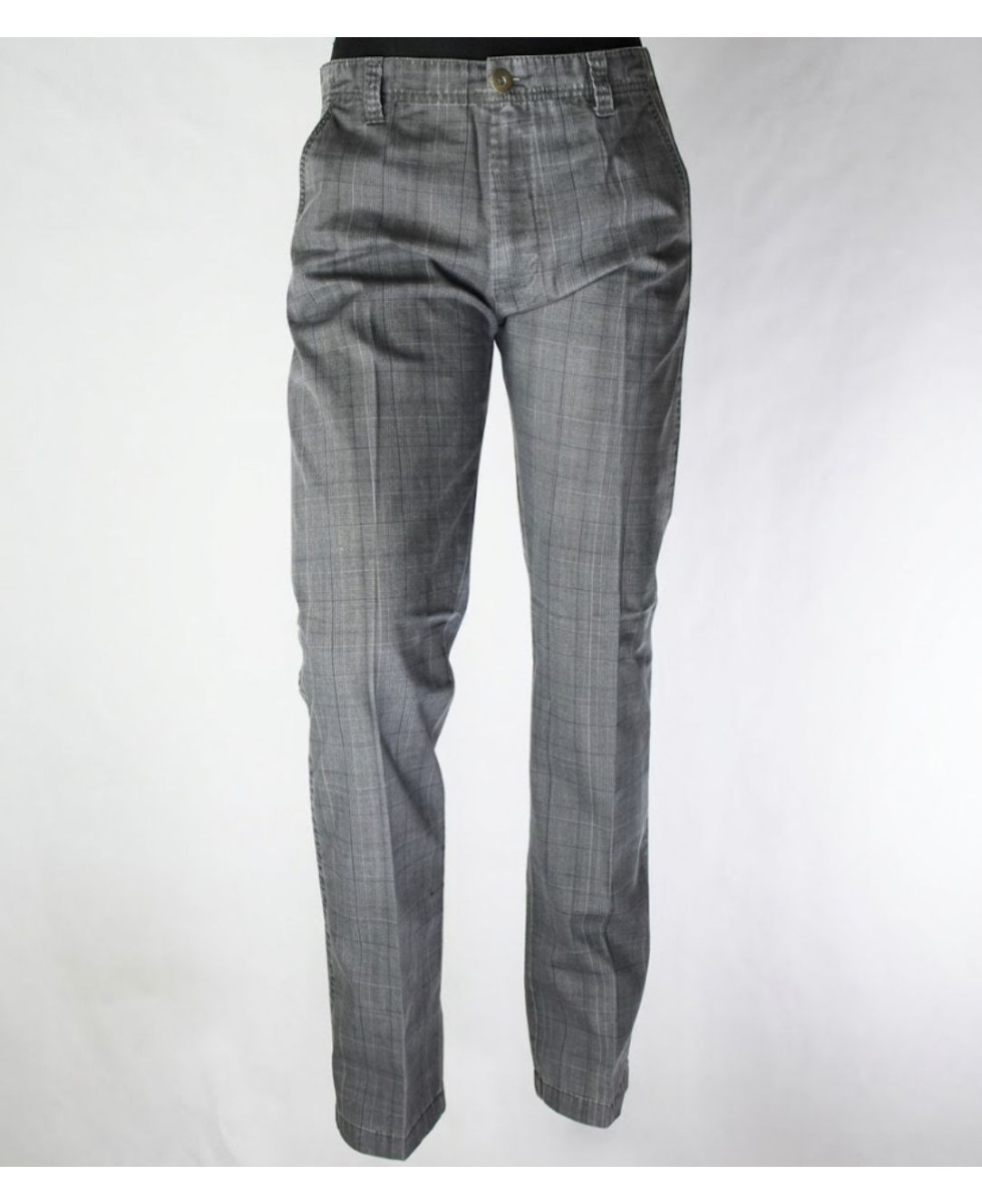WINCHESTER WARD2G — Pantalon droit à carreaux gris homme