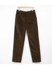 MAYFLOWER D373 — Pantalon velours marron confort stretch