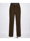 MAYFLOWER D373 — Pantalon velours marron confort stretch