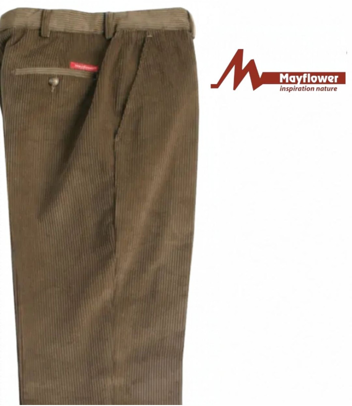 MAYFLOWER D373 — Pantalon velours chamois confort stretch
