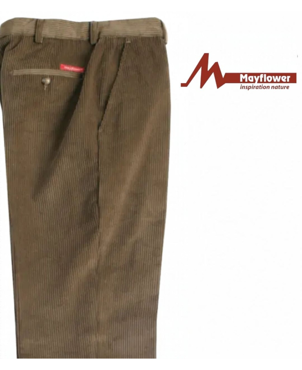 MAYFLOWER D373 — Pantalon velours chamois confort stretch
