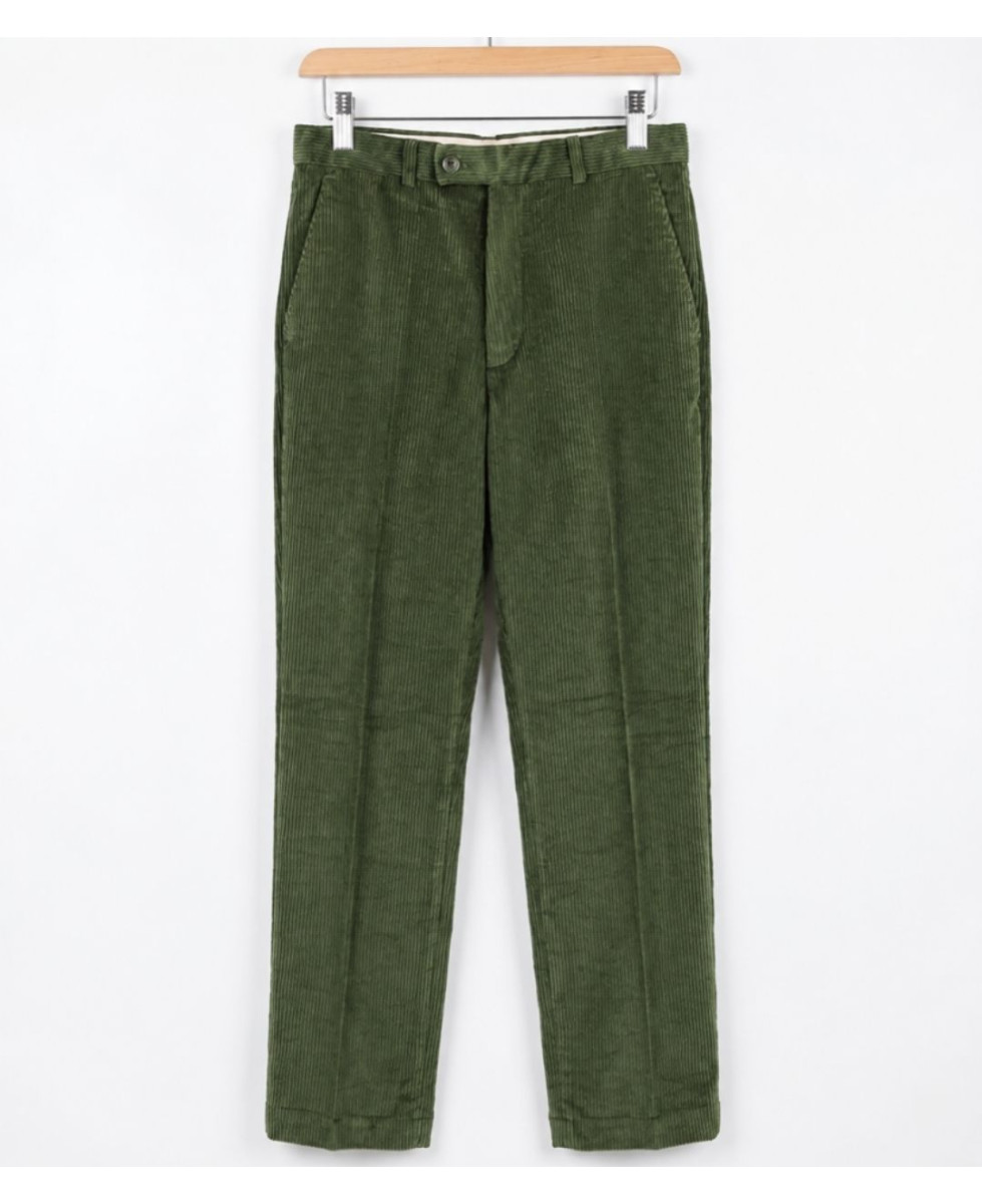 MAYFLOWER D373 — Pantalon velours kaki confort stretch