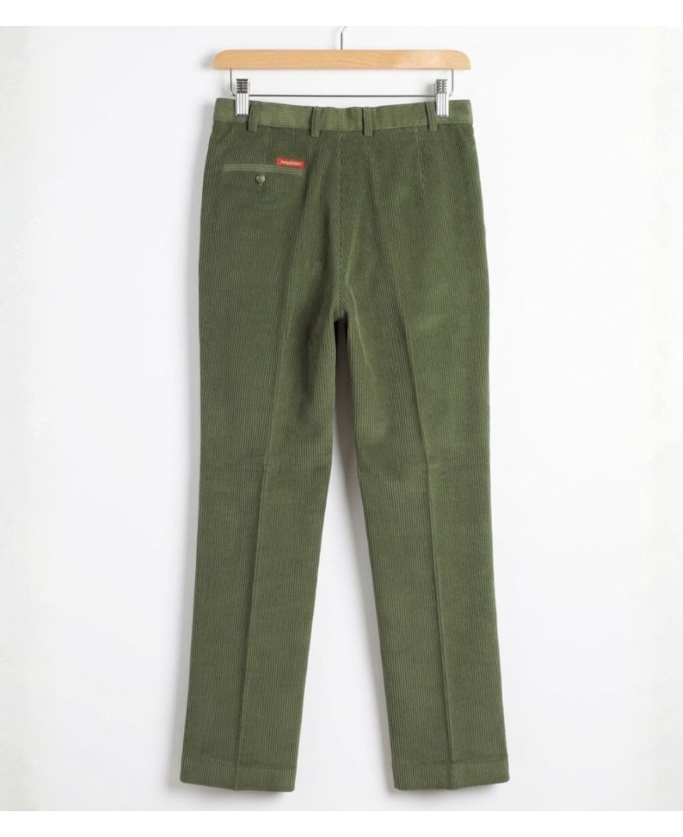 MAYFLOWER D373 — Pantalon velours kaki confort stretch