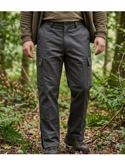 Ledertys IMPACT fuseau de chasse homme kaki renforcé