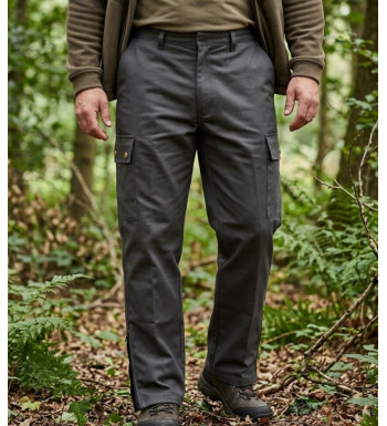 Ledertys IMPACT fuseau de chasse homme kaki renforcé