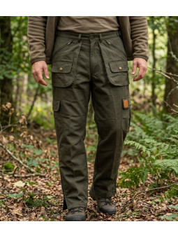 Fuseau de chasse doublé homme Ledertys COUNTRY marron chaud