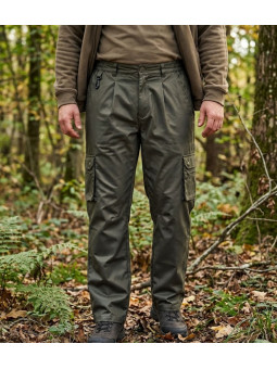 Ledertys IMPERCOAT fuseau de chasse homme vert anti-intempéries