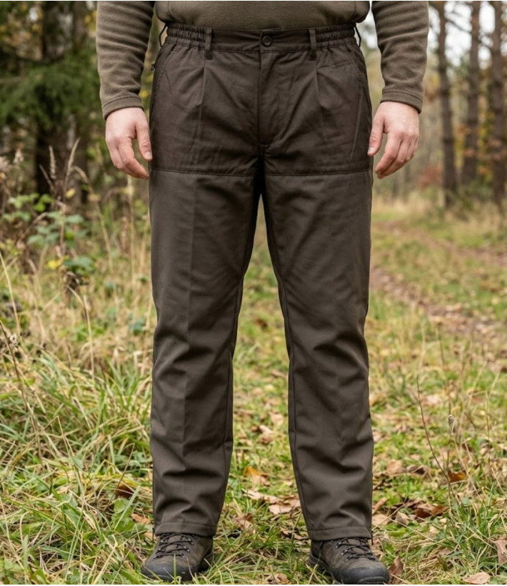 Pantalon fuseau de traque avec renforts homme Ledertys modèle LY0500 coloris kaki