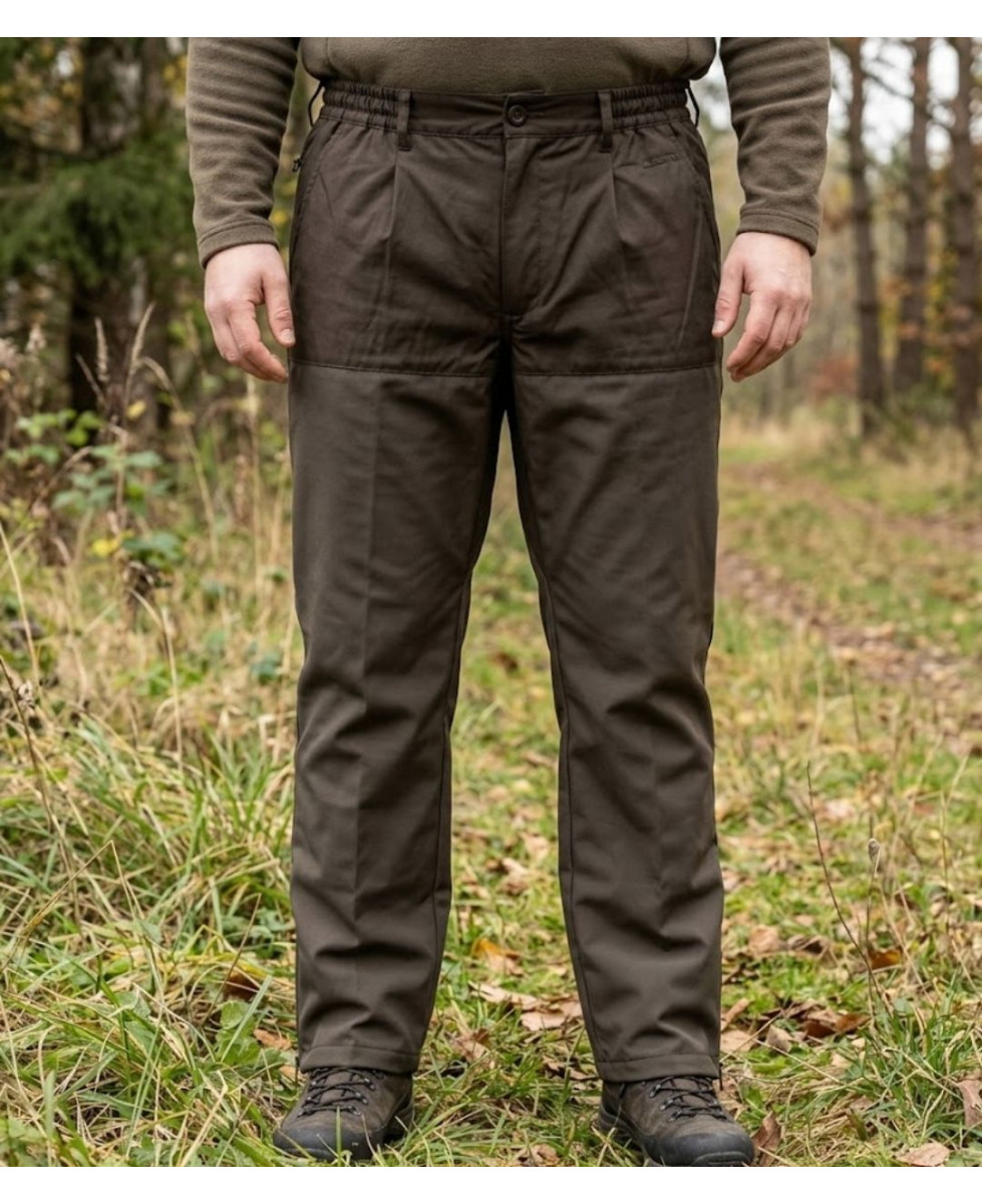 Pantalon fuseau de traque avec renforts homme Ledertys modèle LY0500 coloris kaki