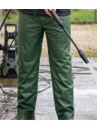 Pantalon de pluie randonnée homme imperméable Sedetex modèle U674 coloris vert kaki avec coutures soudées