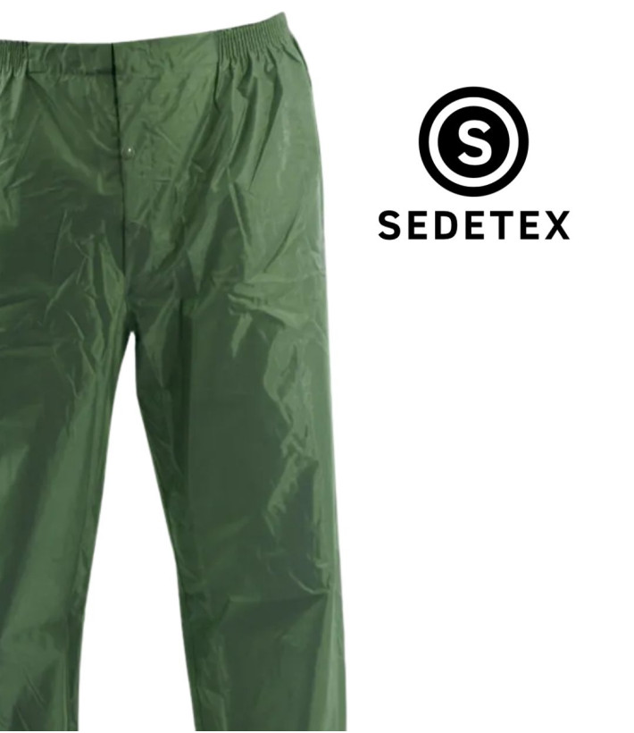 Sedetex U674 — Pantalon de pluie kaki 100% imperméable