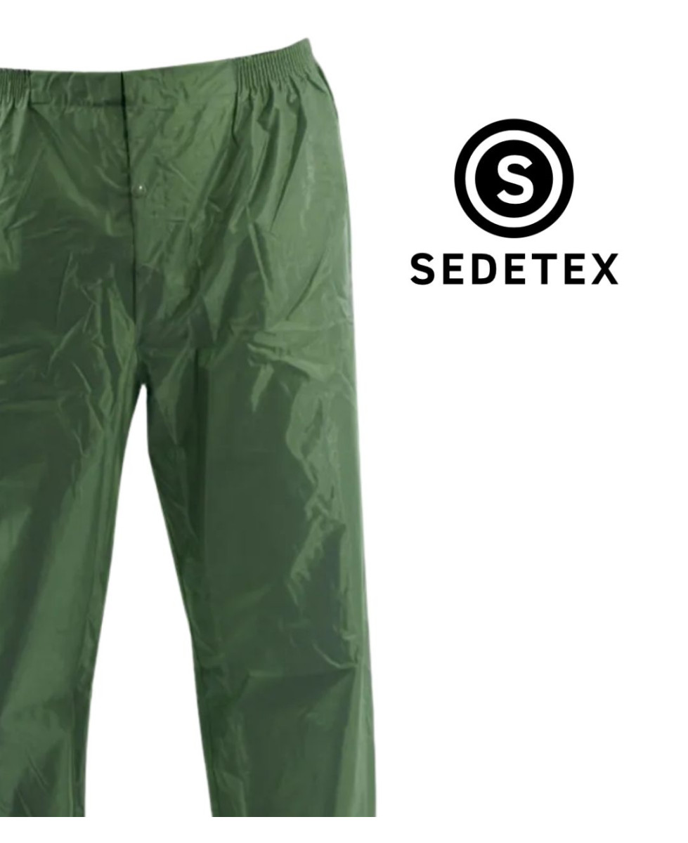 Sedetex U674 — Pantalon de pluie kaki 100% imperméable