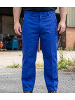Pantalon de travail homme SEDETEX B1710 bleu Bugatti avec poche mètre et braguette à boutons