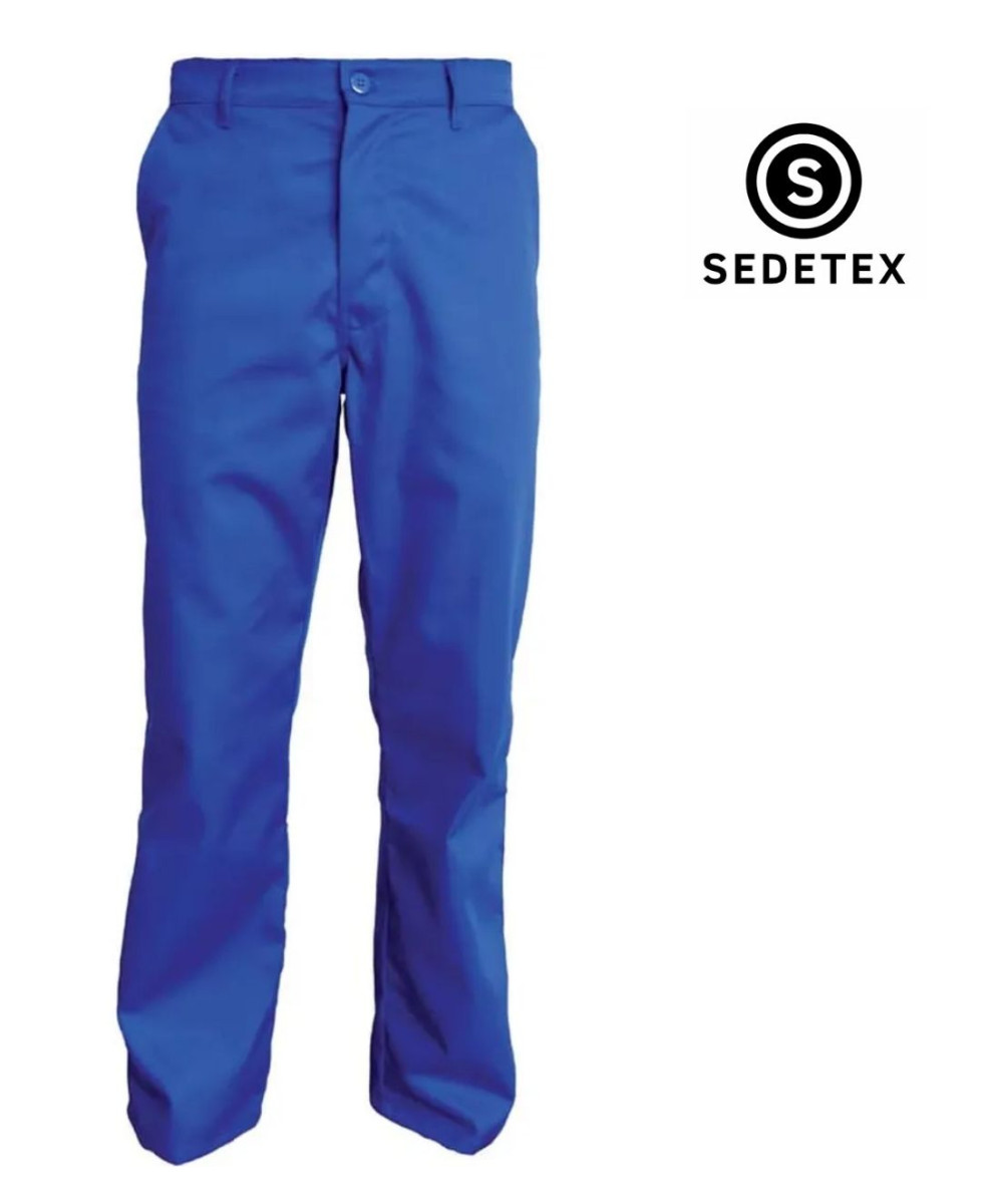 SEDETEX B1717 — Pantalon de travail bleu 100 % pur coton