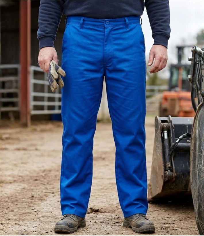 SEDETEX B1717 — Pantalon de travail bleu 100 % pur coton