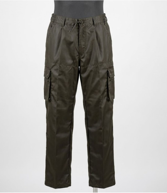 LEDERTYS LY0405 — Pantalon chasse vert enduit Impercoat