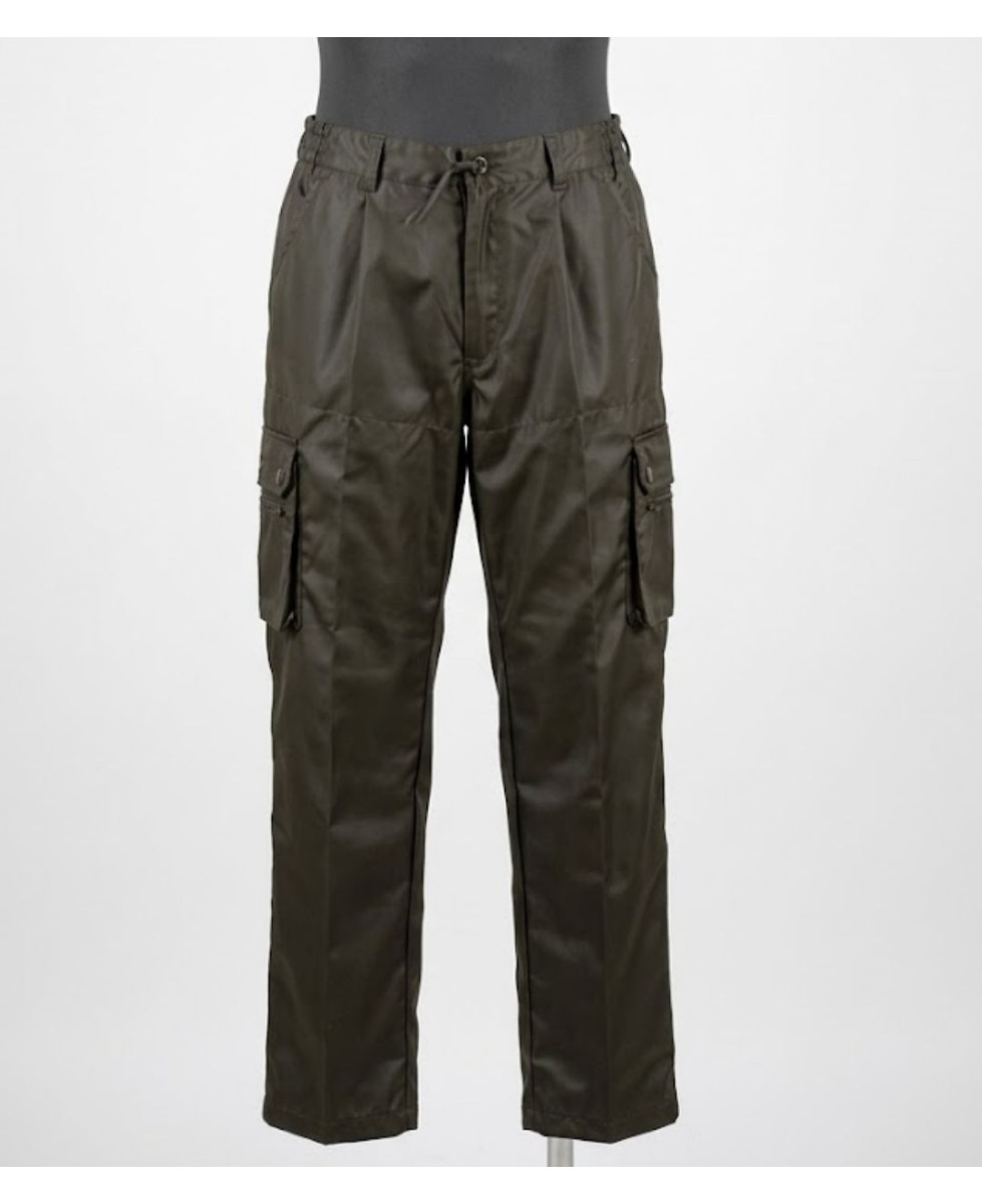 LEDERTYS LY0405 — Pantalon chasse vert enduit Impercoat
