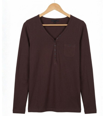 Mayflower NATALI2 — T-shirt col V femme en pur coton doux