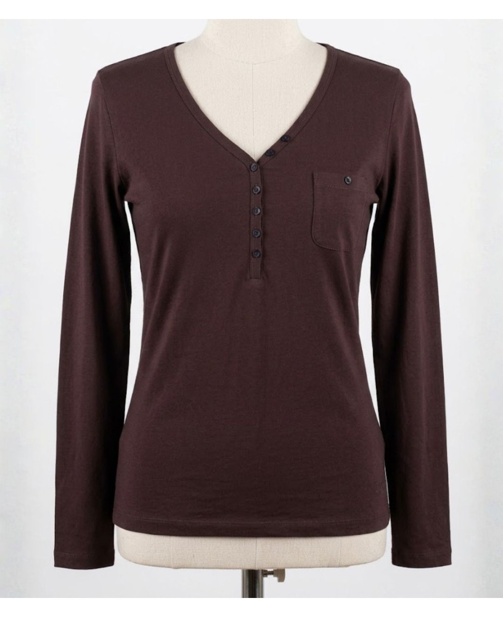 Mayflower NATALI2 — T-shirt col V femme en pur coton doux