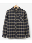 Surchemise chaude CHALLENGER BRUNO5 marron à carreaux. Doublure moutonnée et coupe confort. Profitez du déstockage de marque sur
