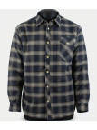 Surchemise chaude CHALLENGER BRUNO5 marron à carreaux. Doublure moutonnée et coupe confort. Profitez du déstockage de marque sur