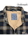 Surchemise chaude CHALLENGER BRUNO5 marron à carreaux. Doublure moutonnée et coupe confort. Profitez du déstockage de marque sur