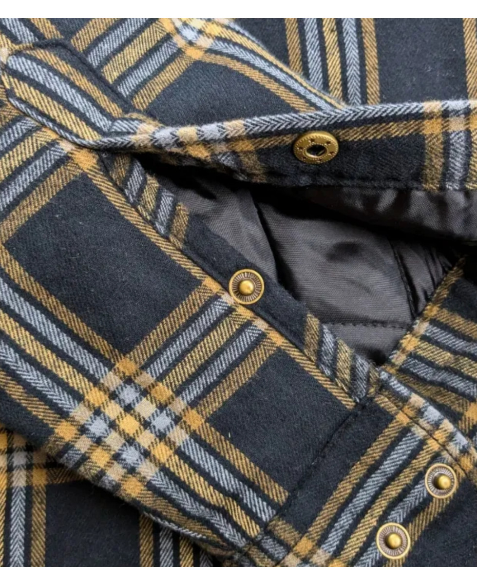 Surchemise chaude CHALLENGER BRUNO5 marron à carreaux. Doublure moutonnée et coupe confort. Profitez du déstockage de marque sur