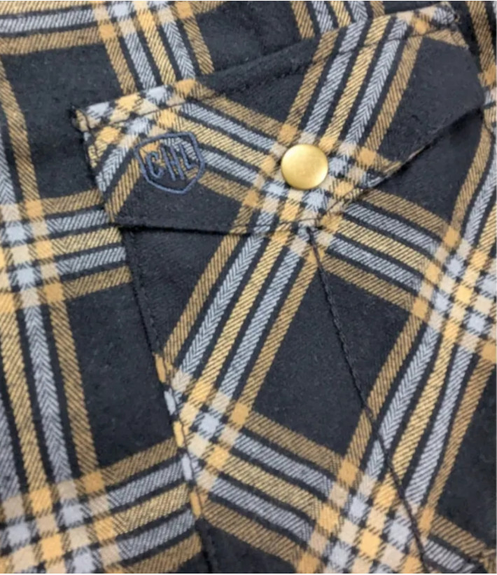 Surchemise chaude CHALLENGER BRUNO5 marron à carreaux. Doublure moutonnée et coupe confort. Profitez du déstockage de marque sur