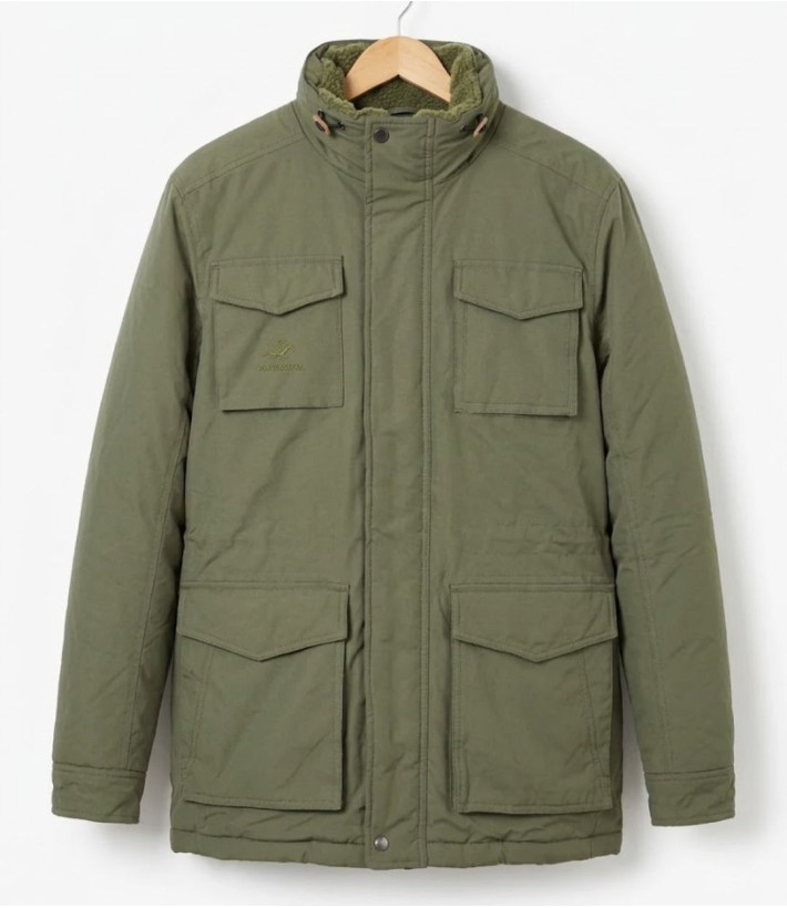 CHALLENGER PAR2001A — Parka homme kaki chaude et isolante