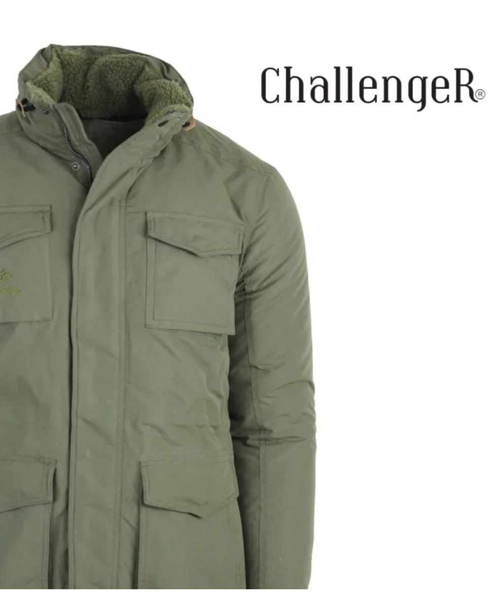 CHALLENGER PAR2001A — Parka homme kaki chaude et isolante
