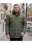 CHALLENGER PAR2001A — Parka homme kaki chaude et isolante