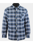 CHALLENGER BRUNO6 — Surchemise flanelle bleu chaude