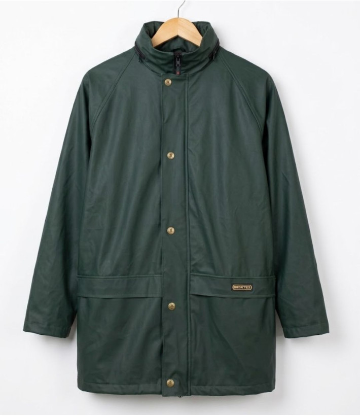 PLUIE E0134 — Coupe-vent homme vert imperméable polaire