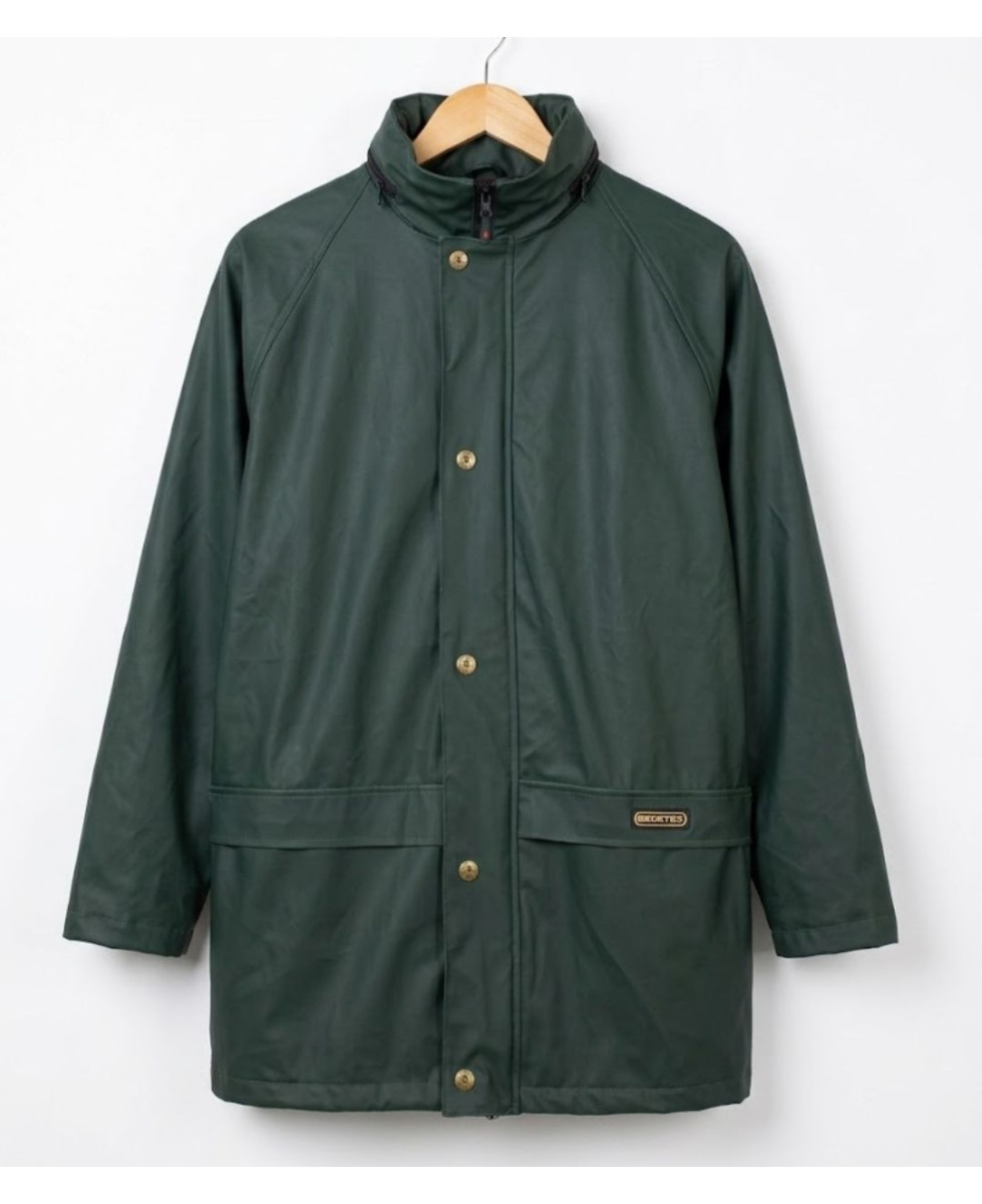 PLUIE E0134 — Coupe-vent homme vert imperméable polaire